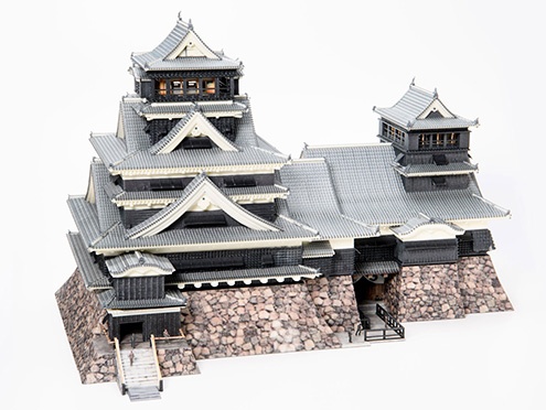 3DUJ-553: Building model (Kumamoto castle) 