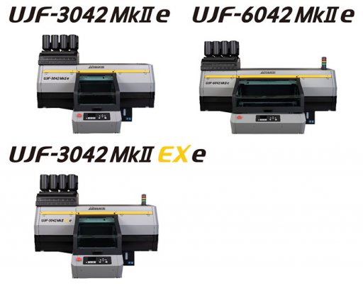 UJF-3042MkII e", "UJF-6042MkII e" and "UJF-3042MkII EX e"